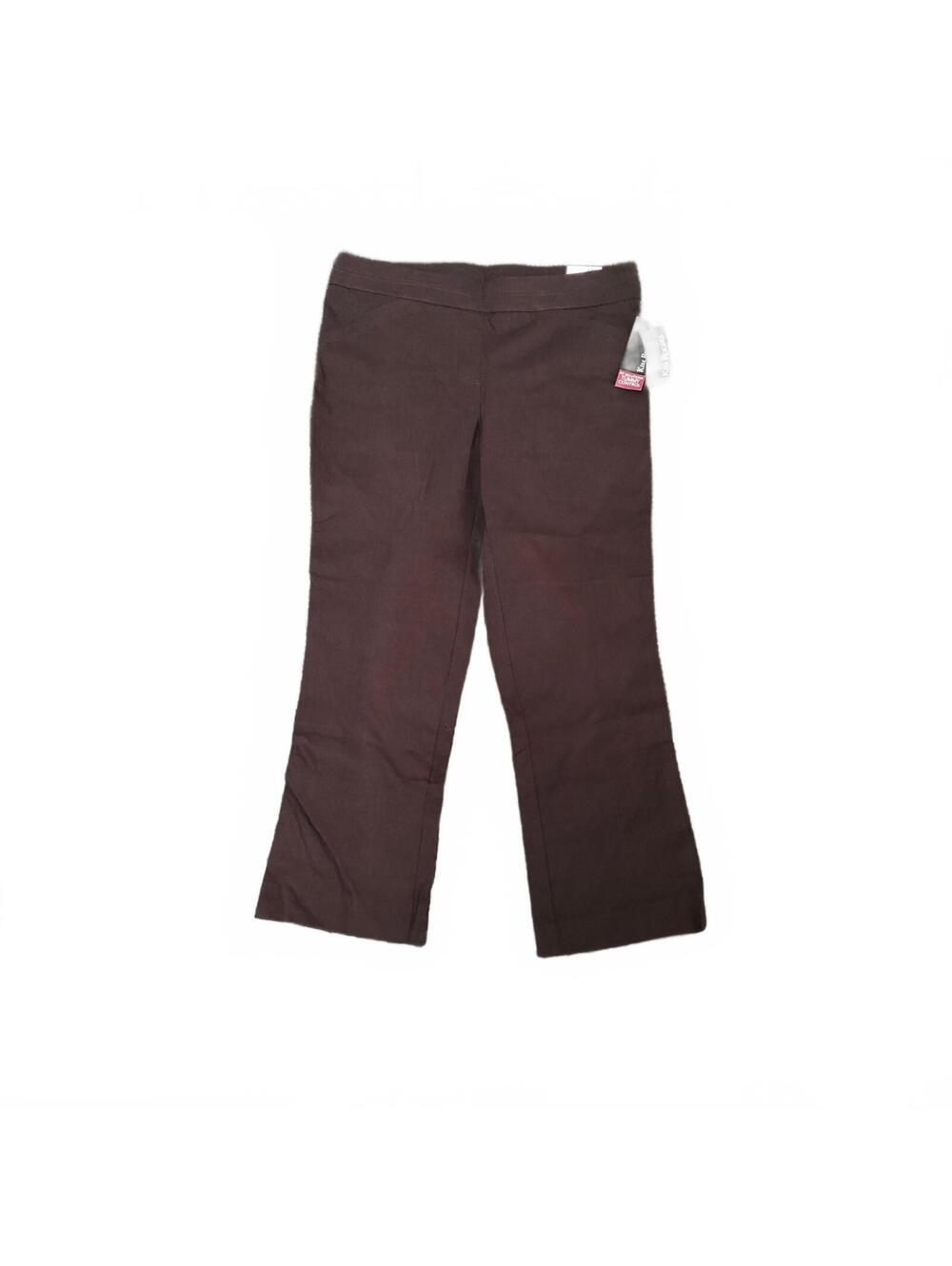 Kim Rogers Women's Tummy Control Pants Espresso Roast Size 14 Short